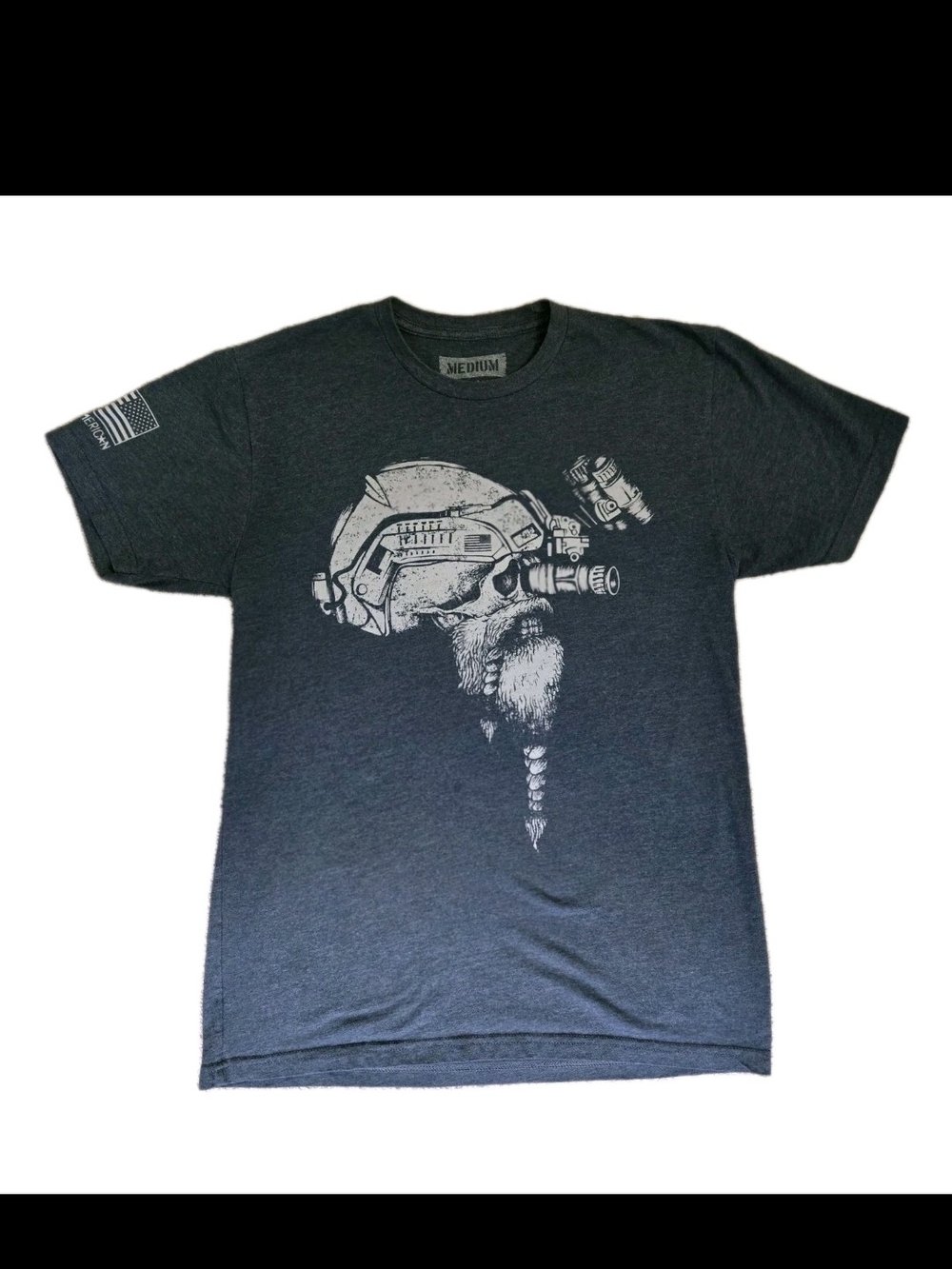 Rogue American Apparel "Stand For Something" Skull NVG Tee M